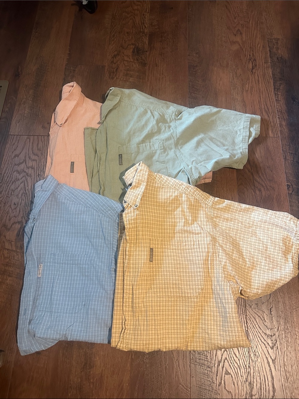 4. Columbia short sleeve button down shirts. 2XL